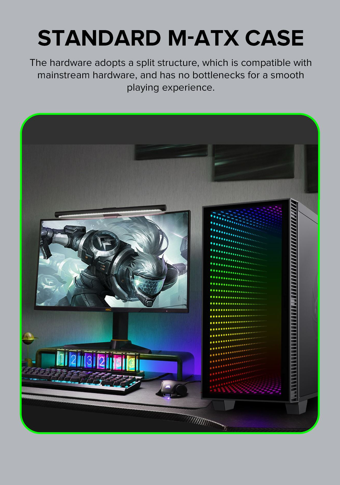 Gamemax Mini Abyss USB3.0 Micro ATX Tower Tempered Glass Gaming